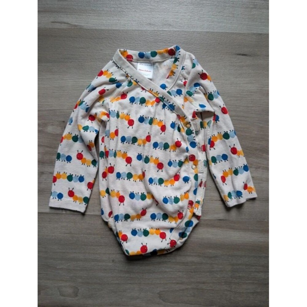 Hanna Andersson Caterpillar Wrap Bodysuit, 18-24m (U2)